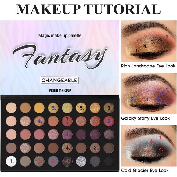 Blendable Pro Eyeshadow Palette Natural Matte Shimmer Colorful Cosmetics - Picture 5 of 7